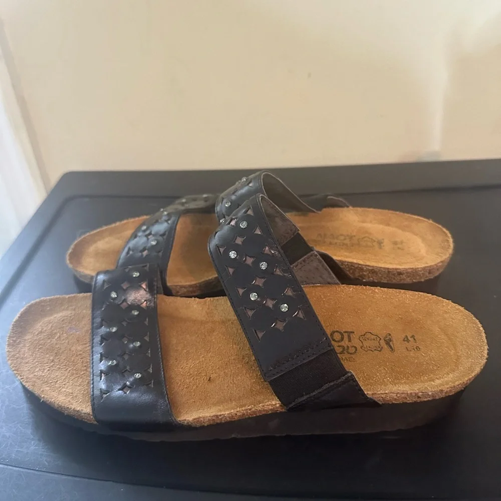 Naot Susan Women's Sandals Size 10.5 Black